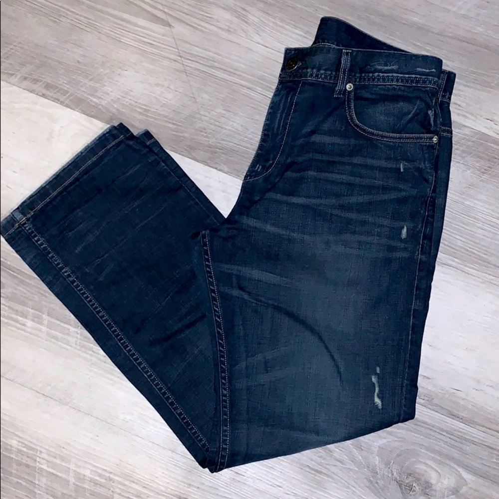 Armani exchange distressed denim